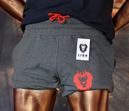 Lion Fitness Gear Training Shorts - Grey