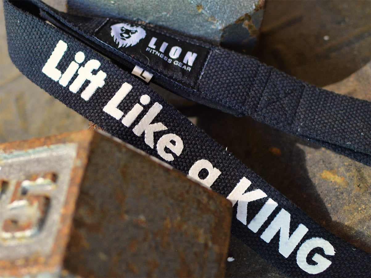 Lion Fitness Gear Lifting Straps - Black
