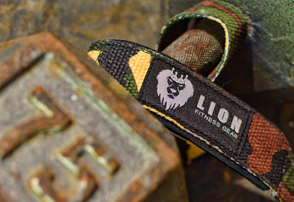 Lion Fitness Gear Lifting Straps - Camo