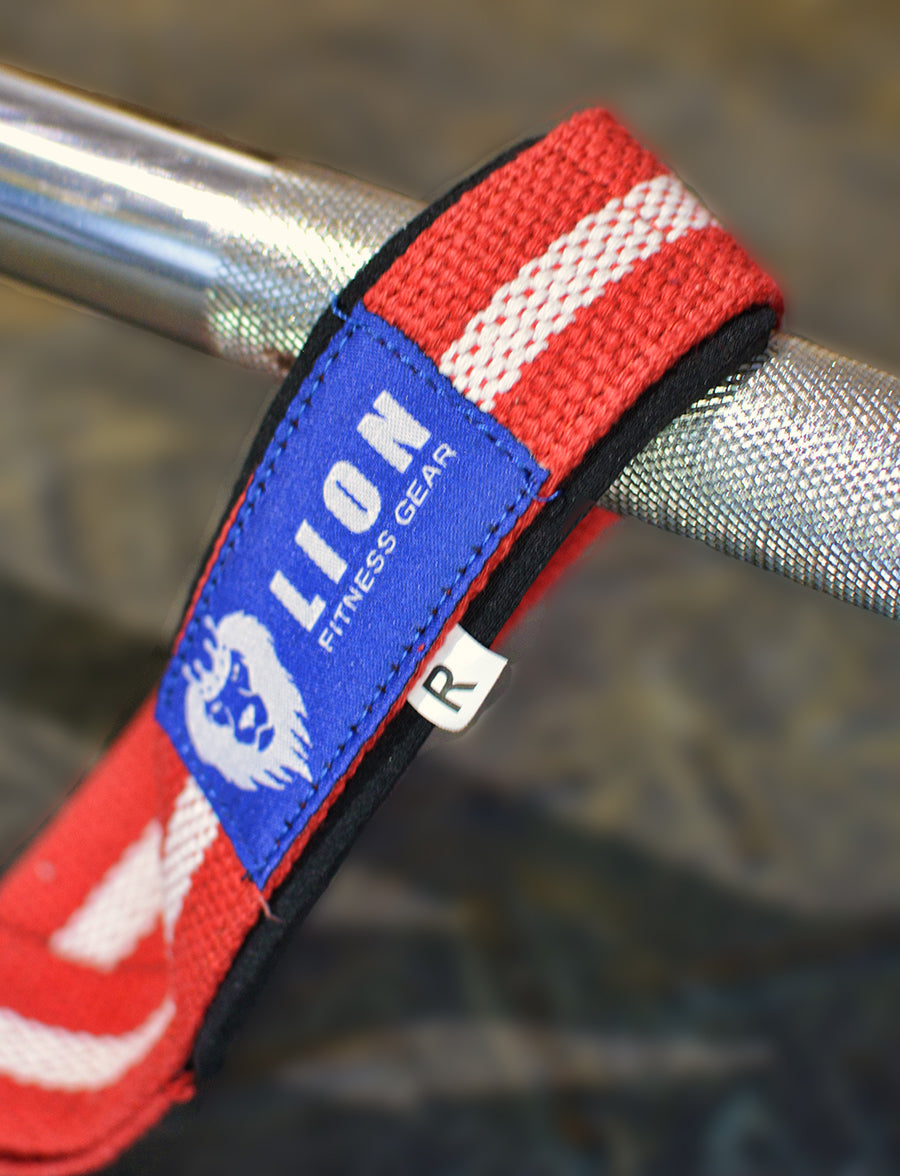 Lion Fitness Gear Lifting Straps - American Flag